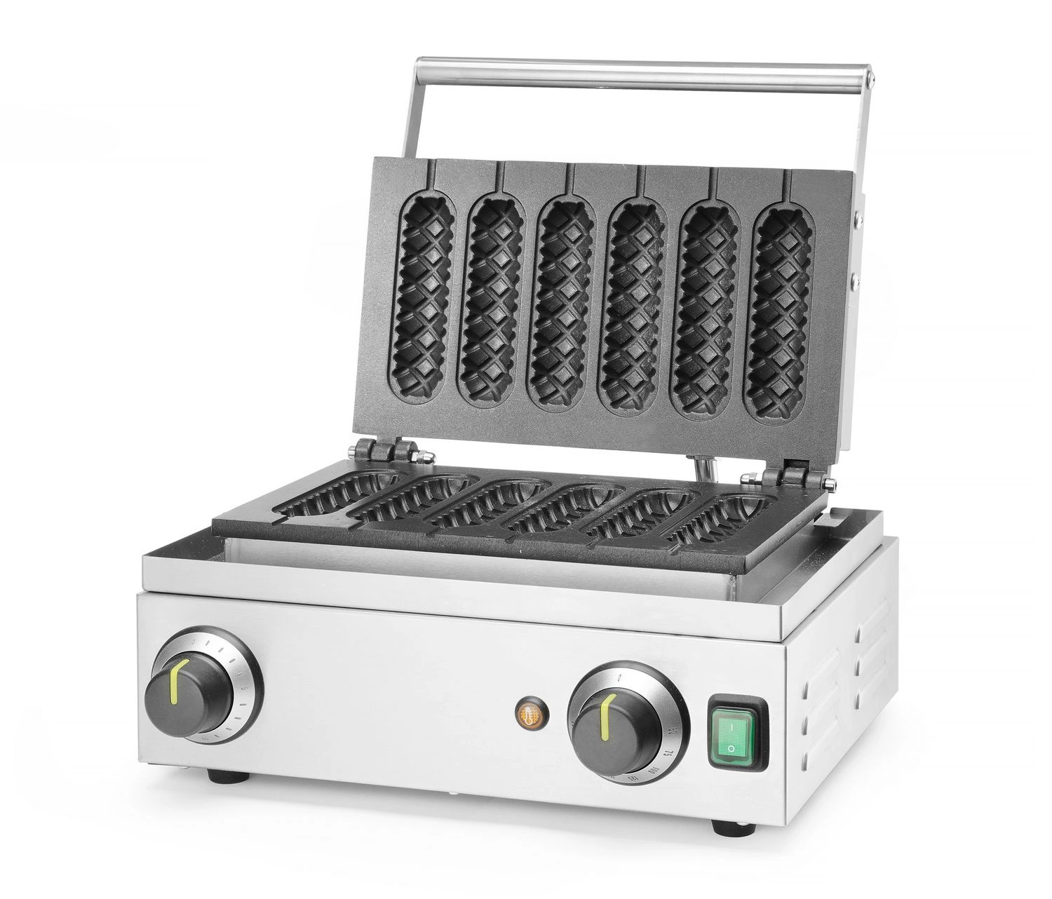 Gofrownica elektryczna Corn-Dog, 6 szt., 1.55 kW, 230 V | HENDI 212189