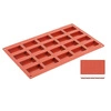 Forma do pieczenia silikonowa Kostki, 20 otworów o wymiarach 4,9x2,6 cm | CONTACTO 6647/049