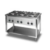 Kuchnia gastronomiczna gazowa 6-palnikowa z półką dolną | LOZAMET GLW.67.1/2