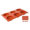 Forma do pieczenia silikonowa półkule, 6 otworów o średnicy 7 cm | CONTACTO 6630/076