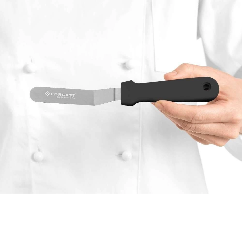 Szpatułka kątowa do ciast, stal nierdzewna, 21.5 cm | FORGAST FG11207