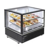 Witryna ekspozycyjna chłodnicza 2x GN 1/1, czarna, dynamiczne chłodzenie, 0,39 kW, 230 V | ROLLER GRILL CD 800