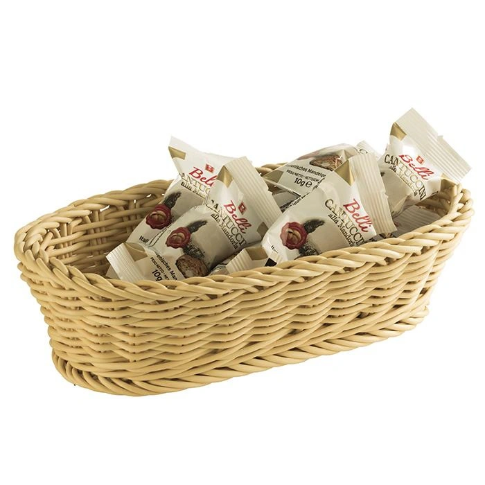 Koszyk na pieczywo z polipropylenu, brązowy, 28x16x8 cm | APS 50805