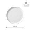 Talerz płytki porcelanowy NORDIC - 23 cm | FINE DINE 779422