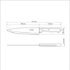 Nóż kucharski DYNAMIC, 20 cm  | TRAMONTINA 22315-108
