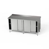 Stół roboczy nierdzewny z 2 szafkami 220x60x85 cm | FORGAST