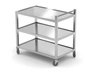 Wózek kelnerski 3-półkowy nierdzewny spawany | HENDI 810224