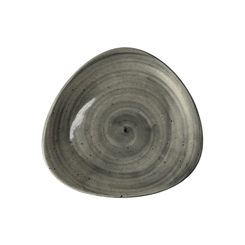 Talerz płytki Delta Rustic szary 26 cm | KERA CERAMIKA 15.3.RUSTIC SZARY