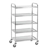 wózek kelnerski nierdzewny 5-półkowy TS 500 | BARTSCHER 300065