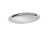 Taca KAFFEEHAUS owalna, polerowana, matowa, ze stali nierdzewnej, 29x22x0.5 cm | APS 30117