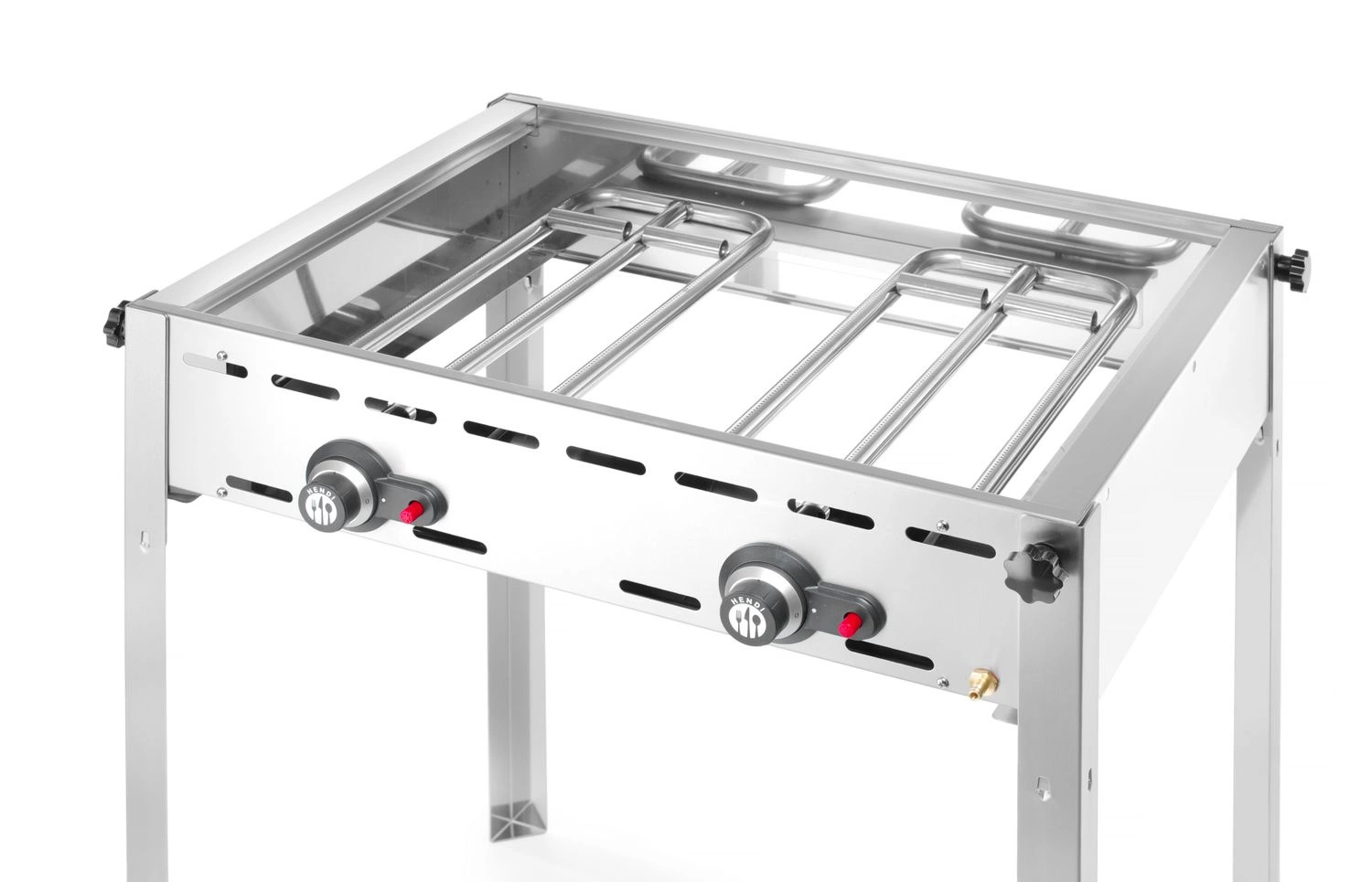 Grill gazowy Green Fire Profi Line 2-palnikowy, 11.6 kW | HENDI 149508