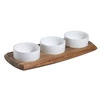 Drewniany zestaw do dipów, 34x14.5x1.5 cm | CONTACTO 3874/340