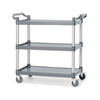 Wózek kelnerski, 3 półki, tworzywo, 150 kg, | AMERBOX 816264