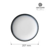 Talerz płytki porcelanowy Silk śr. 20,7 cm | FINE DINE 774687