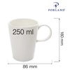 Kubek porcelanowy poj. 250 ml Line | FINE DINE 04ALM003181