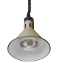 Lampa do podgrzewania potraw wisząca, stożkowa, beżowa, 230V/250W | HENDI 273777