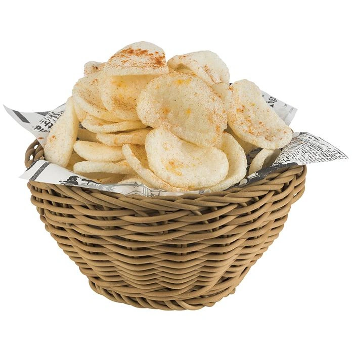 Koszyk na pieczywo z polipropylenu PROFI LINE, okrągły, beż, 16x16x8 cm | APS 50601