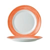 Talerz płytki BRUSH pomarańczowy - śr. 23,5 cm | ARCOROC 49120
