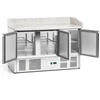 Stół chłodniczy 3-drzwiowy do pizzy 400 l | FORGAST FG07303