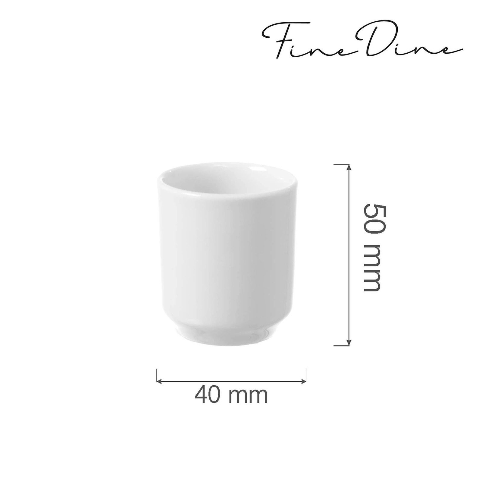 Pojemnik na wykałaczki porcelanowy BIANCO | FINE DINE 799246