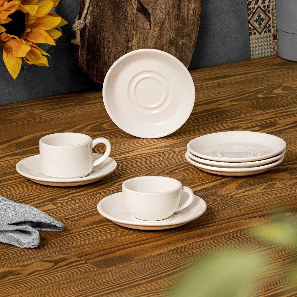 Filiżanka do espresso elegancka Prima, porcelanowa, 80 ml | MODERMO MP008