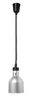 Lampa do podgrzewania potraw wisząca cylindryczna, srebrna, 17.5 cm, 0.25 kW | HENDI 273883