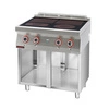 Kuchnia gastronomiczna elektryczna ceramiczna 4-polowa | KROMET 700.KE-4C