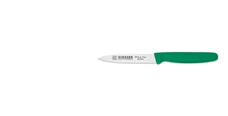 Nóż do obierania - 10 cm, zielony | GIESSER MESSER 8315 sp 10 gr