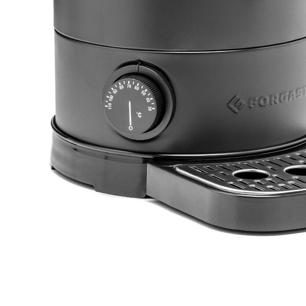 Warnik do wody 8 l z tacką ociekową, czarny, dwuściankowy | FORGAST FG05560