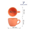 Filiżanka elegancka do espresso Amber 80 ml | PORLAND 04ALM001719