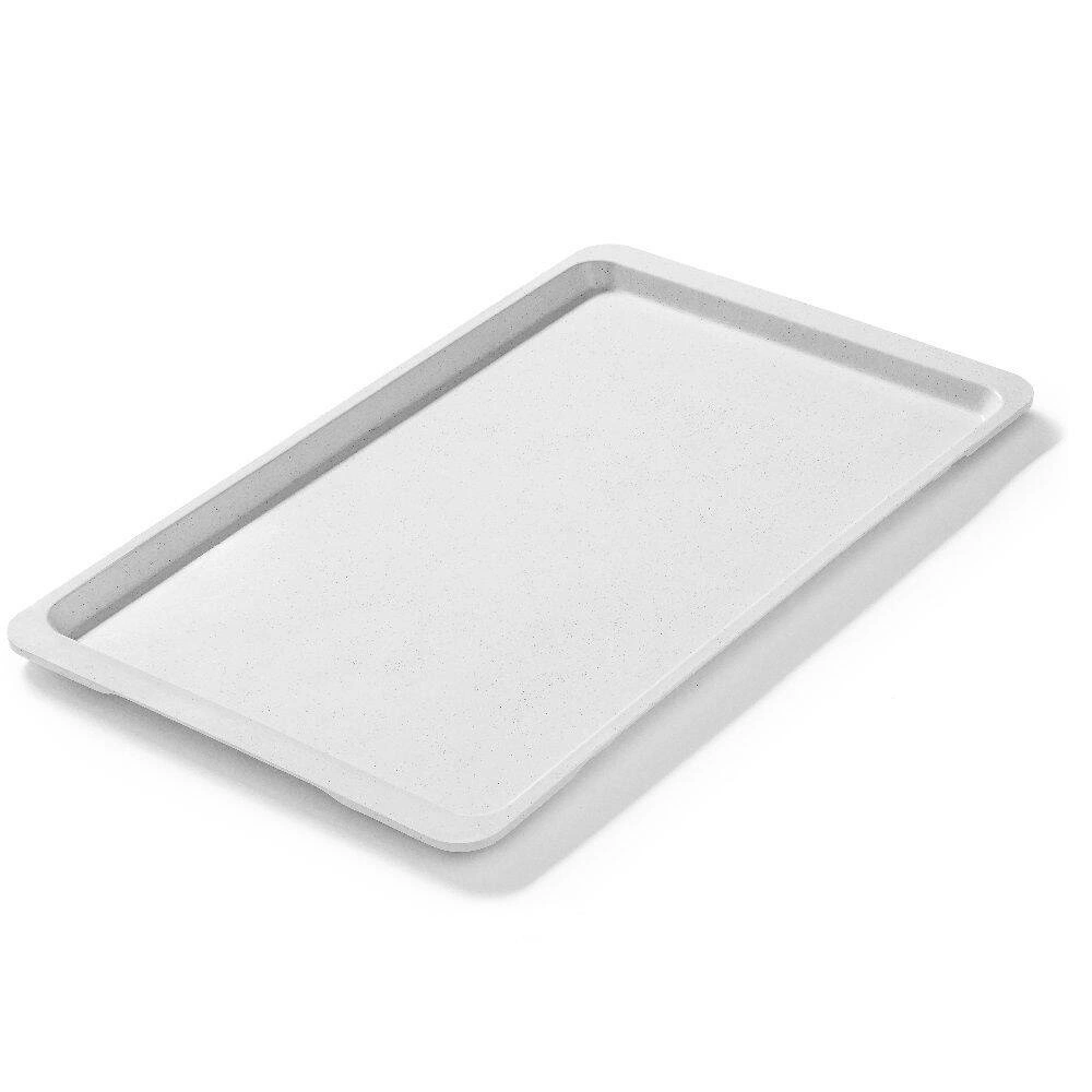Taca prostokątna z poliestru szara, 53x32.5 cm, GN 1/1 | FORGAST FG12511