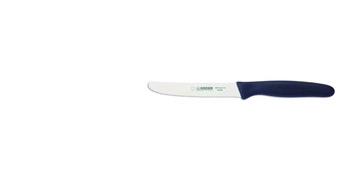 Nóż uniwersalny z falistą krawędzią - 11 cm, ciemnoniebieski | GIESSER MESSER 8365 wsp 11 fw