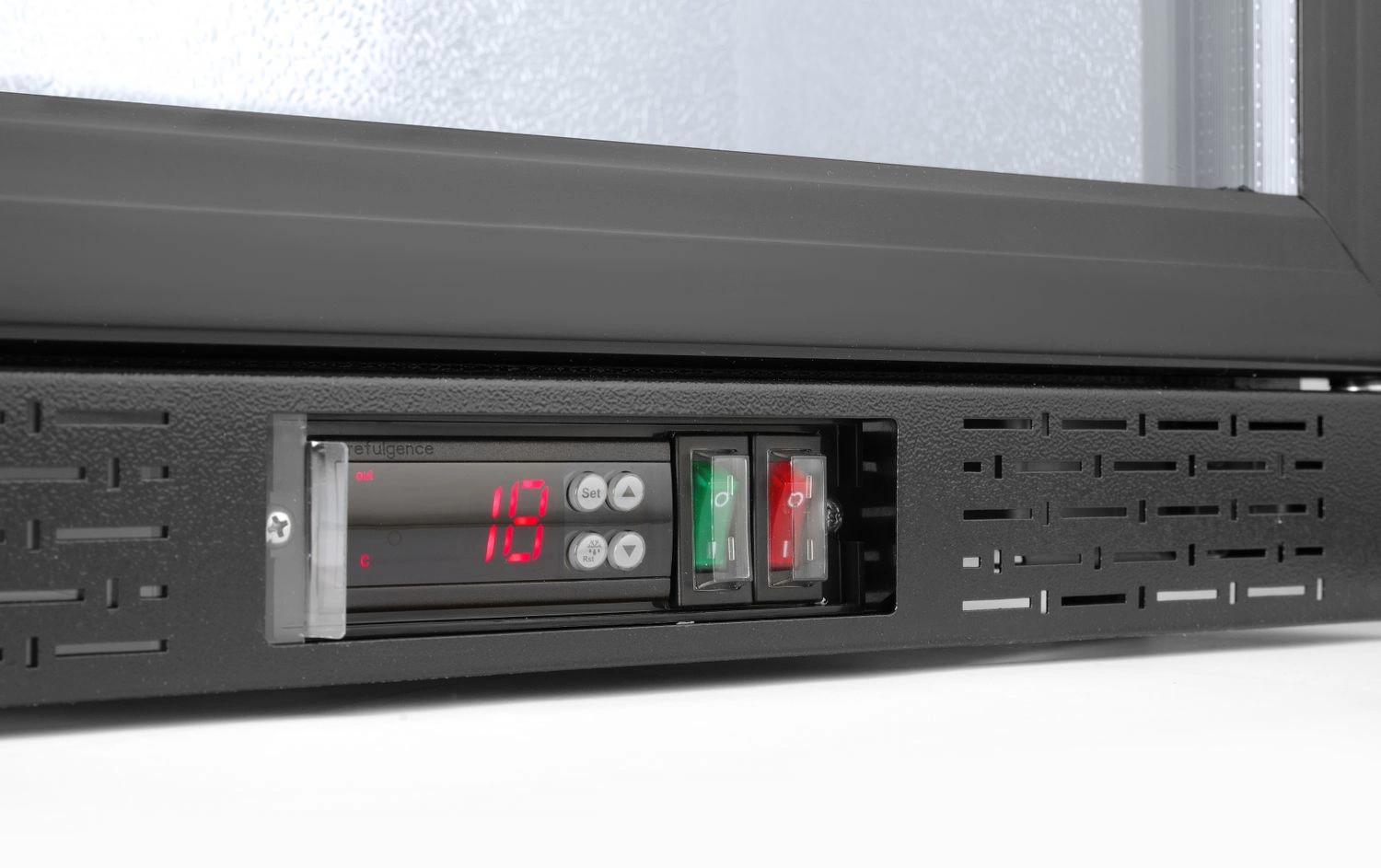 Lodówka barowa na napoje 118 l, aluminium, czarna, 2-10°C | ARKTIC 233900