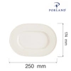 Półmisek porcelanowy owalny śr. 25 cm Line | FINE DINE 04ALM002142