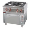 Kuchnia gazowa 4-palnikowa z piekarnikiem ele. z termoobiegiem | 700.KG-4/PE-1T