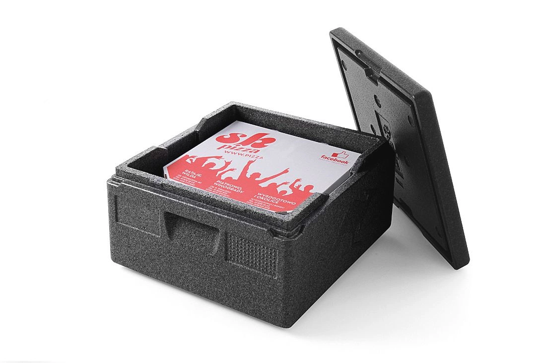 Pojemnik termoizolacyjny do pizzy, 21 l, 35x35x17.5 cm, 41x41x24 cm | HENDI 707975