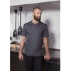 Koszula kucharska Performance krótki rękaw antracyt | KARLOWSKY TM 5-5