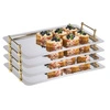 Taca systemowa GN 1/1 BUFFET STAR, stal nierdzewna, pozłacane uchwyty, 53x32.5x6.5 cm | APS 11155