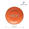 Talerz płytki coupe, porcelana, Amber, 26 cm | PORLAND 04ALM001504