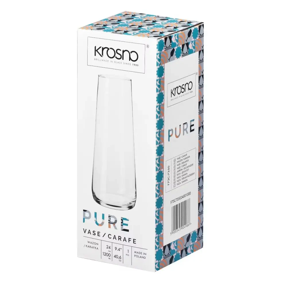 Karafka do wody, wazon Pure, 24 cm, 1,2 l | KROSNO GLASS F73C735024001000