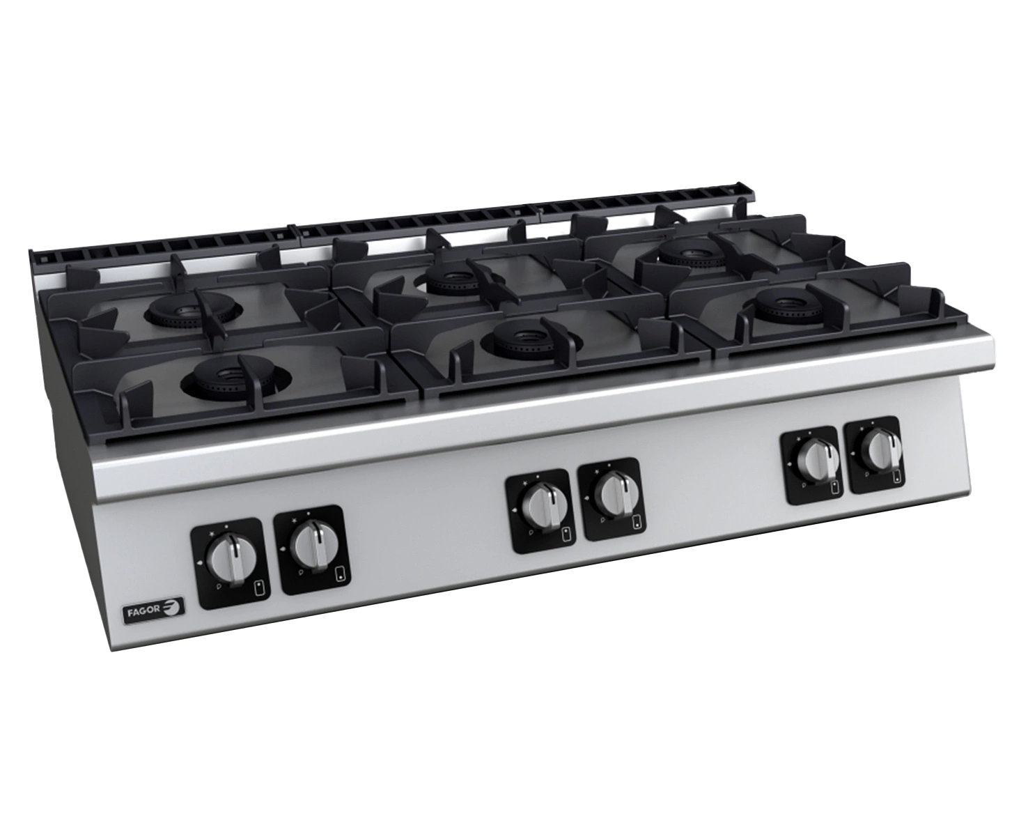 Kuchnia gastronomiczna gazowa nastawna 6-palnikowa, gaz LPG, 48 kW | FAGOR C-G760 H