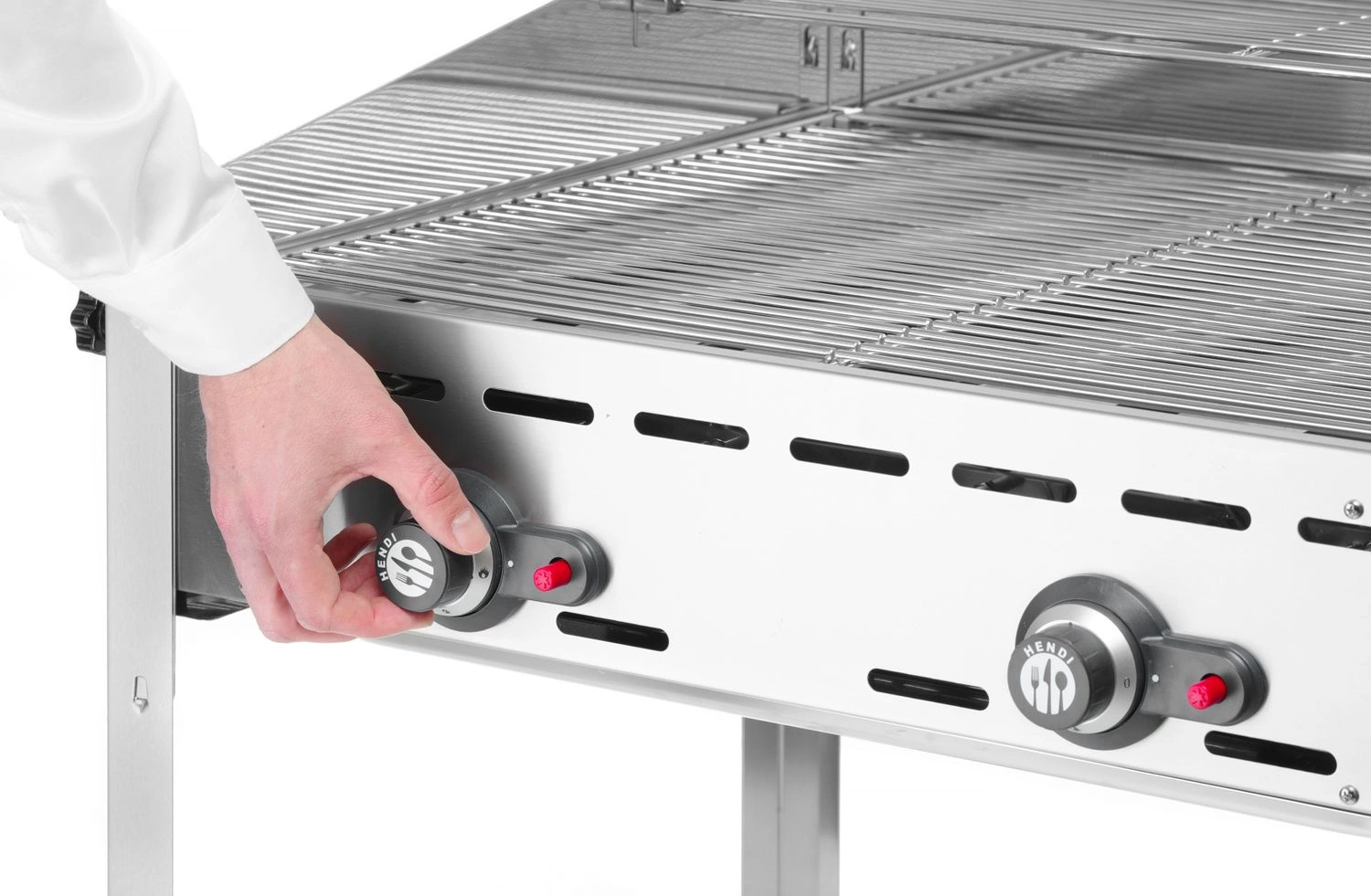 Grill gazowy Green Fire Profi Line 2-palnikowy, 11.6 kW | HENDI 149508