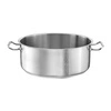 Garnek ze stali nierdzewnej niski - poj. 2.5 l | TOM-GAST P1-2109-20