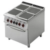 Kuchnia gastronomiczna elektryczna 4-płytowa z piekarnikiem CFQ4-98ET | LOTUS