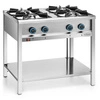 Kuchnia gastronomiczna gazowa 4-palnikowa z półką dolną, 22,9 kW | FORGAST FG09450