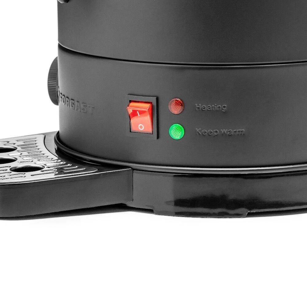 Warnik do wody 17,5 l z tacką ociekową, czarny, dwuściankowy | FORGAST FG05561