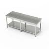 Stół roboczy centralny nierdzewny z półką 230x80x85 cm | FORGAST