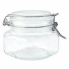 Słoik z klamrą, kwadrat, 0.5 L - komplet 4 szt. | TOMGAST T-1350