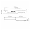 Nóż rzeźniczy PROFISSIONAL, 15 cm | TRAMONTINA 24604-156