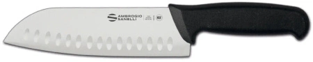 Nóż Santoku ze żłobieniami Supra, dł. 32 cm | AMBROGIO SANELLI S350.018